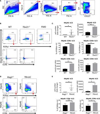 T-Bet Controls Cellularity of Intestinal Group 3 Innate Lymphoid Cells